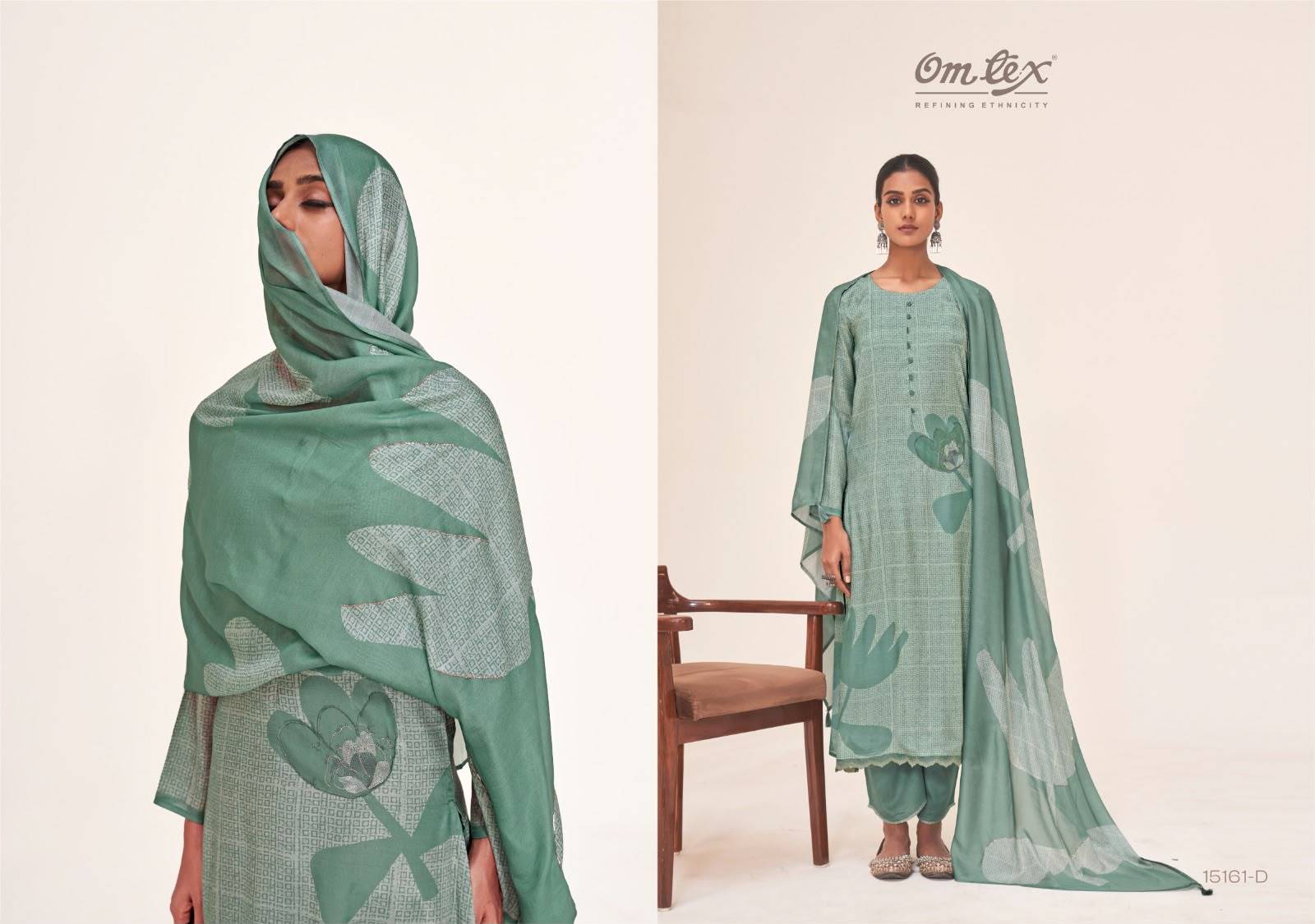 HASTKALA By Om Tex 15161A To D Series Beautiful Festive Suits Stylish Colorful Fancy Casual Wear & Ethnic Wear Muslin Dresses At